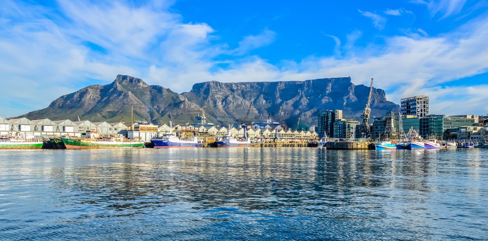Cape town and table mountain in South Africa